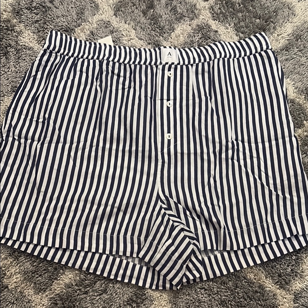 Anthropologie Blue and White Shorts